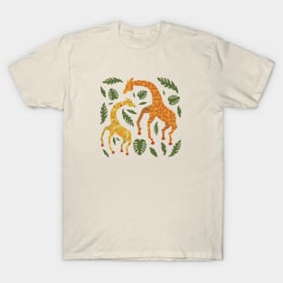 Dancing Giraffes with Patterns T-Shirt